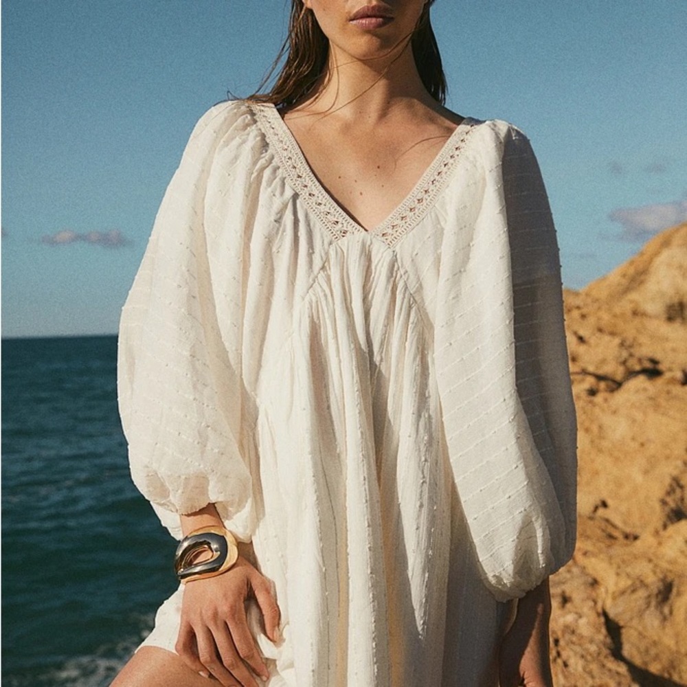 Elegant White boho dress